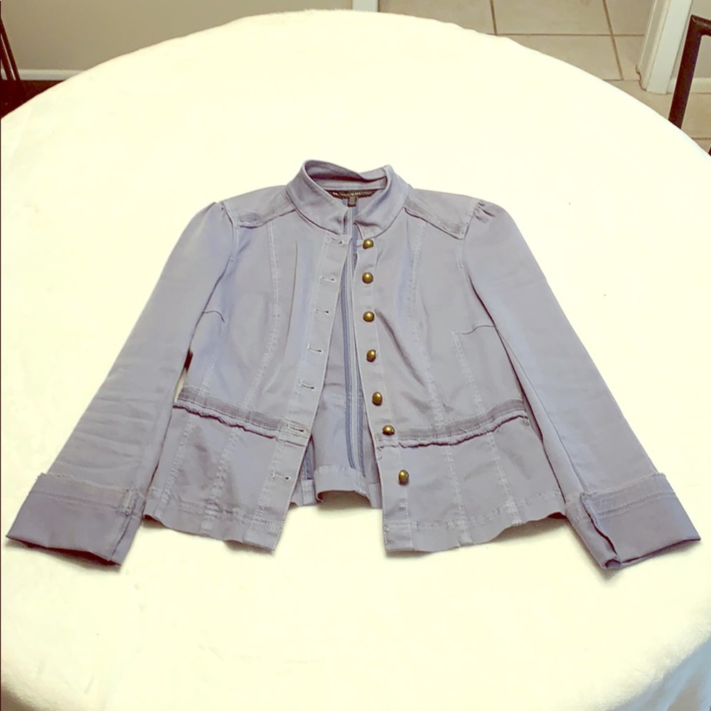 White House Black Market Jacket Dusty Blue
